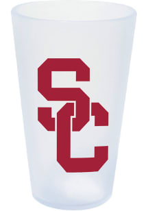 White USC Trojans Icicle Silicone Pint Glass