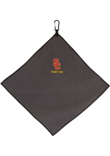 Grey USC Trojans Square Microfiber Golf Towel