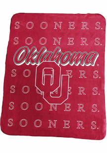 Oklahoma Sooners Repeating Fleece Fleece Blanket