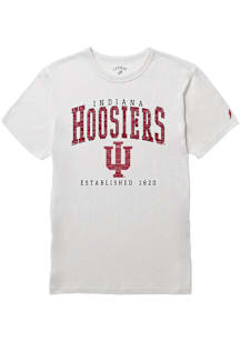 Indiana Hoosiers White Victory Falls Puff Arch Mascot Short Sleeve Fashion T Shirt