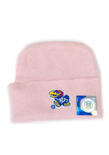 Kansas Jayhawks Pink Infant Knit Newborn Knit Hat