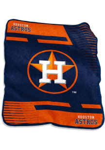 Houston Astros Stripe Raschel Throw Blanket - Navy Blue