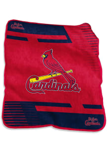 St Louis Cardinals Stripe Raschel Throw Blanket - Red