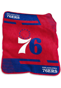 Philadelphia 76ers Stripe Raschel Throw Blanket - Red