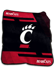 Red Cincinnati Bearcats Stripe Raschel Throw Blanket