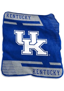 Kentucky Wildcats Stripe Raschel Throw Blanket - Blue