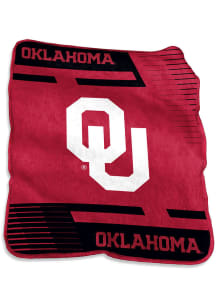 Oklahoma Sooners Stripe Raschel Blanket