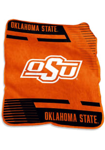 Oklahoma State Cowboys Stripe Raschel Blanket