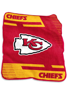 Kansas City Chiefs Stripe Raschel Throw Blanket - Red