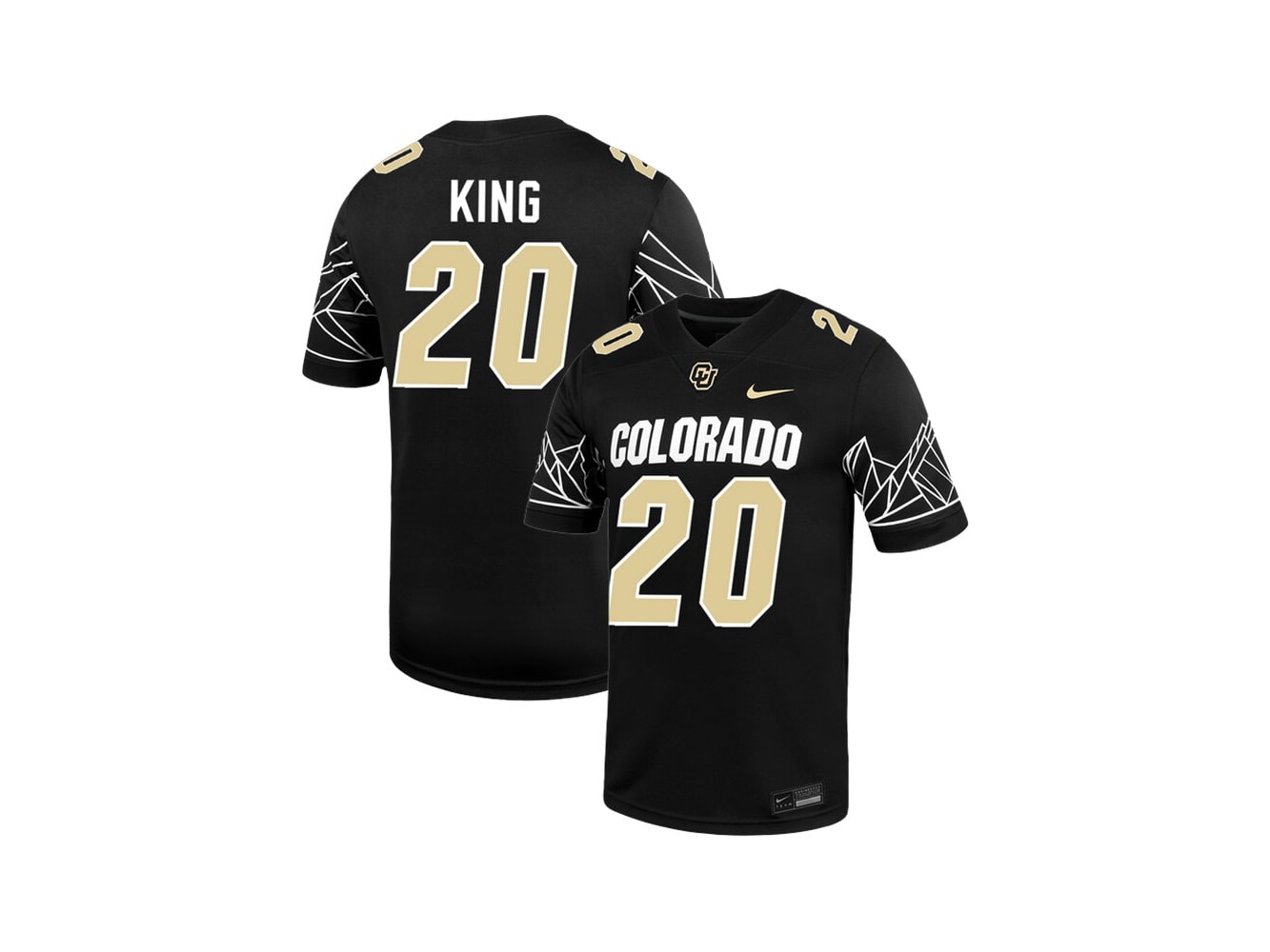 Maillot De Football Nike Dri-Fit Colorado Buffaloes - Noir Et Doré Taille L - Neuf