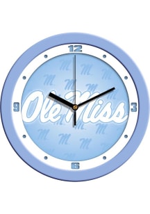 Ole Miss Rebels 11.5 Baby Blue Wall Clock
