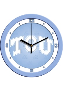 TCU Horned Frogs 11.5 Baby Blue Wall Clock