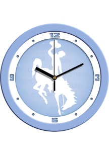 Wyoming Cowboys 11.5 Baby Blue Wall Clock