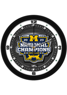 Michigan Wolverines 2023 College Football National Champions 11.5 Carbon Fiber Wall Clock