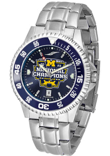 Michigan Wolverines 2023 College Football National Champions Competitor Steel AC Mens Watch
