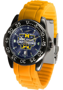 2023 College Football National Champions Fantom Sport Anochrome Michigan Wolverines Mens Watch -..
