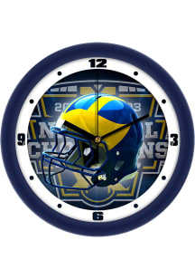 Michigan Wolverines 2023 College Football National Champions 11.5 Football Helmet Wall Clock