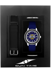 2023 College Football National Champions Unisex Michigan Wolverines Mens Watch - Silver