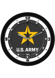 Army 11.5 Carbon Fiber Wall Clock