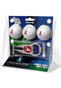 Alabama Crimson Tide Ball and Hat Trick Divot Tool Golf Gift Set