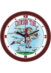 Alabama Crimson Tide 11.5 Down the Field Wall Clock
