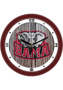 Alabama Crimson Tide 11.5 Weathered Wood Wall Clock