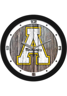 Appalachian State Mountaineers 11.5 Weathered Wood Wall Clock