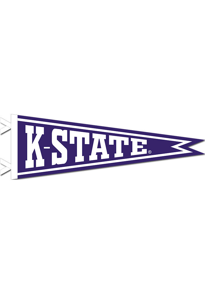 K-State Wildcats 12X30 Purple Pennant