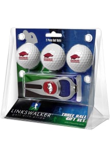 Arkansas Razorbacks Ball and Hat Trick Divot Tool Golf Gift Set