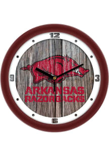 Arkansas Razorbacks 11.5 Weathered Wood Wall Clock
