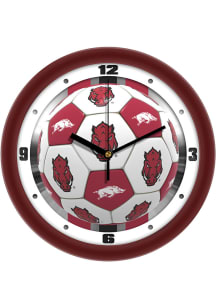 Arkansas Razorbacks 11.5 Soccer Ball Wall Clock