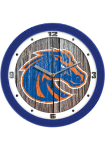 Boise State Broncos 11.5 Weathered Wood Wall Clock