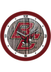 Boston College Eagles 11.5 Weathered Wood Wall Clock