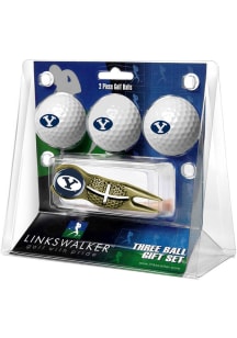 BYU Cougars Ball and Gold Crosshairs Divot Tool Golf Gift Set