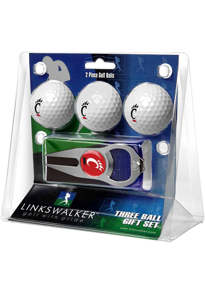Cincinnati Bearcats Ball and Hat Trick Divot Tool Golf Gift Set