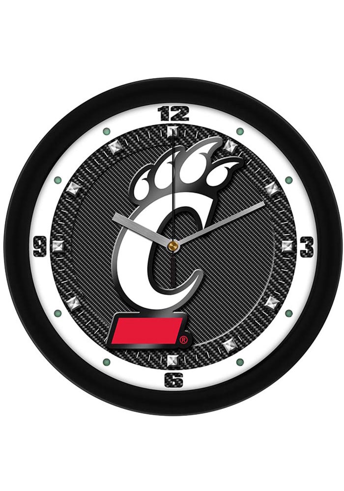 Cincinnati Bearcats 11.5 Carbon Fiber Wall Clock
