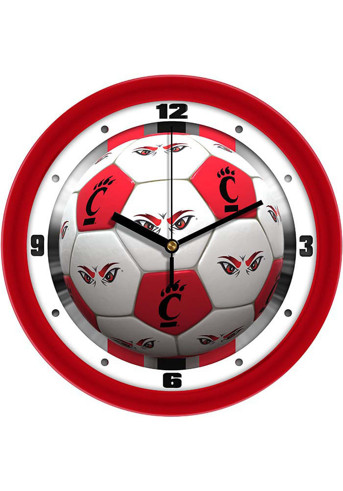 Cincinnati Bearcats 11.5 Soccer Ball Wall Clock