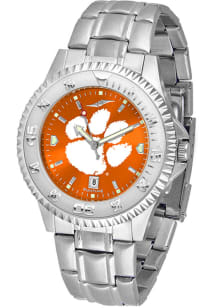Clemson Tigers Competitor Steel Anochrome Mens Watch