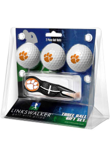 Clemson Tigers Ball and Black Crosshairs Divot Tool Golf Gift Set