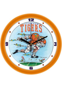 Clemson Tigers 11.5 Down the Field Wall Clock