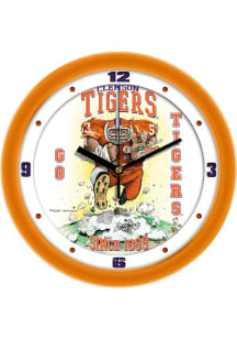 Clemson Tigers 11.5 Steamroller Wall Clock