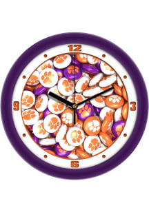 Clemson Tigers 11.5 Candy Wall Clock