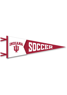 Red Indiana Hoosiers Soccer Pennant