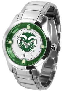 Colorado State Rams Titan Stainless Steel Mens Watch