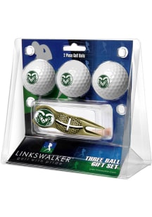 Colorado State Rams Ball and Gold Crosshairs Divot Tool Golf Gift Set