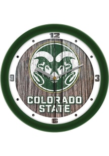 Colorado State Rams 11.5 Weathered Wood Wall Clock