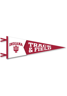 Red Indiana Hoosiers Track and Field Pennant