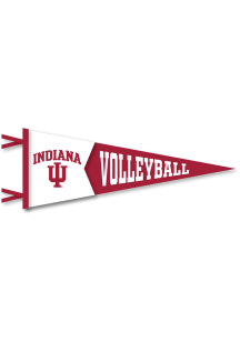 Red Indiana Hoosiers Volleyball Pennant