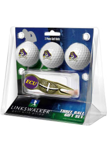 East Carolina Pirates Ball and Gold Crosshairs Divot Tool Golf Gift Set