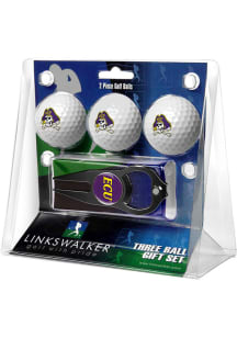 East Carolina Pirates Ball and Black Hat Trick Divot Tool Golf Gift Set